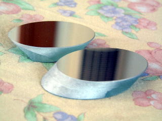secondary mirror after edge shape processed